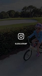 Trying to level up to this on a Monday 😎🚲🌸 (yes, she dressed and accessorized herself! 😂) | Lara Trump