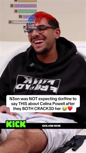N3on was NOT expecting 6ix9ine to say THIS about Celina Powell after they BOTH CRACK3D her 😭❤️ #6ix9ine #n3on #celinapowell