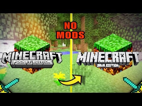 CONVERT MINECRAFT POCKET EDITION TO JAVA EDITION WITHOUT MODS || NO MODS