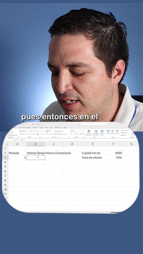 1.4K views · 15 reactions |  ¿Qué tan rápido crece tu dinero con interés simple? Haz la prueba en Excel y visualízalo tú mismo. Una tabla, una fórmula… y una curva que te dice más de lo que imaginas. #EducaciónFinanciera #InterésSimple | Axel Contreras | Facebook
