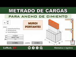 Metrado de Cargas para Ancho de Cimiento | Muros Portantes