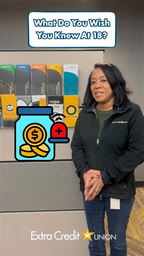 💡 If you could give your 18-year-old self some financial advice, what would it be? From using credit responsibly to starting a savings account early, a little guidance before our mistakes go a long way. Our FUTURITY Checking and Savings accounts help teens and young adults build smart money habits from the start, setting them up for a strong financial future. Ready to get started? Learn more and apply at ExtraCreditUnion.org 🚀 #ExtraCreditUnion #FUTURITYAccount #FinancialEducation #SmartMoney 