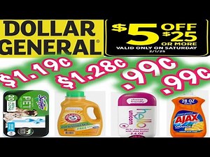 2/1/2025 Dollar General Couponing this week #5off25 #dollargeneral #couponing