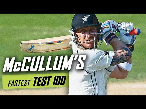 2016 | Brendon McCullum's fastest test 100 - world record
