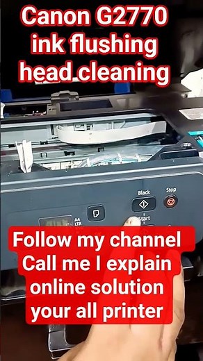 canan 2770 printer ink flushing and head cleaner #printer #trending #shorts