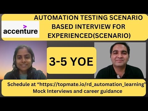 Automation Testing Interview Experience | Real-Time QA & SDET Interview Preparation 2026