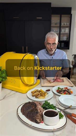 great cooking shouldn't be guesswork. The Agari's 3D scanning + pressure cooking + instant sear delivers restaurant-quality results at the push of a button. Join 600+ backers riding this incredible momentum! Get your Agari for just $650 (that's $450 off retail) - but only for the next 3 days. | Agari Kitchen | Facebook