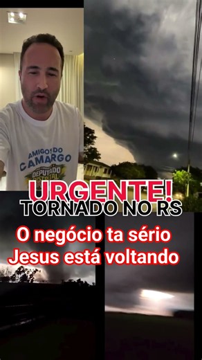 Tornando passa por rio grande do sul , sinais dos últimos tempos cumprindo.