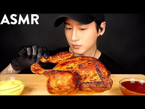 ASMR WHOLE ROTISSERIE CHICKEN MUKBANG (No Talking) SAVAGE EATING SOUNDS | Zach Choi ASMR