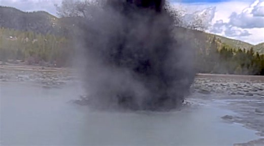 Watch: Yellowstone hot spring erupts twice in 2 days