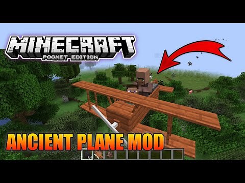 ✓Craftable plane Addon for Mcpe mod | Craftable plane mod for Minecraft bedrock edition