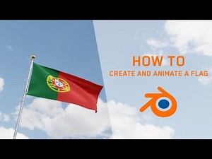 How to create and animate a flag in Blender 3.3 | Tutorial