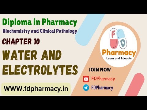 CH 10 Water and Electrolytes Notes | Biochemistry and Clinical Pathology Notes | D.Pharmacy 1st Year