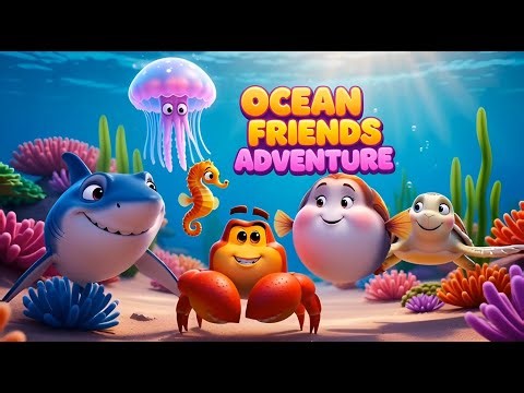 Fun Sea Adventure – Explore 16 Cute Sea Creatures | Educational Video for Kids