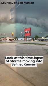 99K views · 760 reactions | WATCH: Viewer Ben submitted this amazing time-lapse video from last night's storms in Salina. You can submit your own photos and videos at kwch.com #storms #severeweather #stormseason #clouds #sky #thunder #lightning #wind #kansas #salina #kwch12 | KWCH 12 News | Facebook