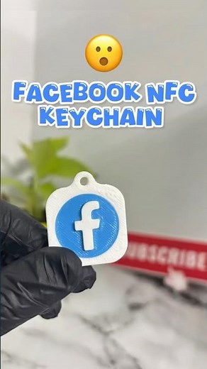 😲 Facebook NFC Keychain | 3D Printed Smart Keychain | Tap & Connect! #3dprinting #asmr #shorts
