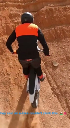 They said an e bike couldn't climb this 🏔️❌