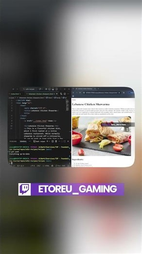 First HTML project, complete! 💻✨#html #twitch #shorts