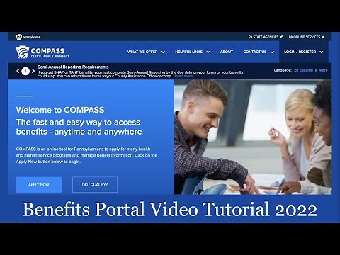 Pennsylvania COMPASS Online Benefits Application Instruction Video - Nov 15, 2022