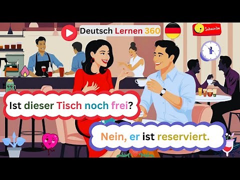 deutsch lernen mit dialogen A1 | 100 Dialoge im Restaurant – Einfache Gespräche für A1 Deutschlerner