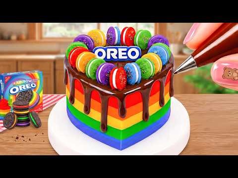 How to Make Rainbow Jelly Cake Recipe 🍫🎂 Miniature Dessert Cake ASMR 🌈 Mio Cooking