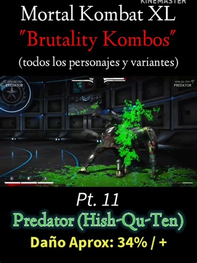 Penúltimo Brutality con Predator en Mortal Kombat X