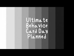 Ultimate Behavior Card Day Planned