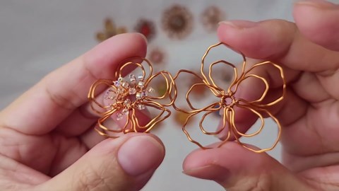 6 flower pendant patterns #jewelry #diy #copperwire #beautiful @LanAnhHandmade