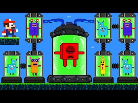 Mario Tiny Rescue Numberblocks From Alien Calamity Lab Maze | Game Animation