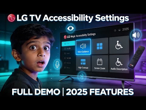 LG TV Accessibility Settings Full Demo | LG TV 2025 Function & Features