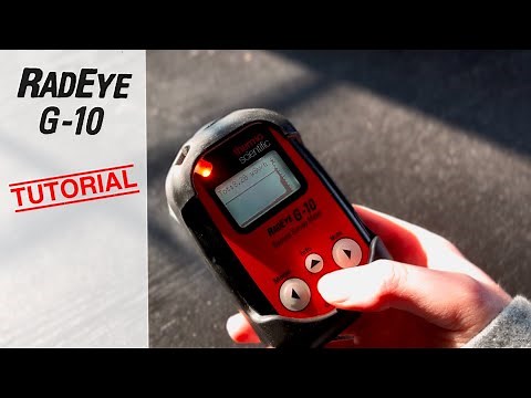 Thermo Scientific RadEye G-10 | Gamma Survey Meter & Personal Dose Rate Meter | Tutorial