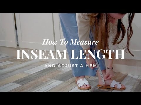 How To Measure Your Inseam Length For Hemming Pants | Shorten Pants Pattern Tutorial For Beginners