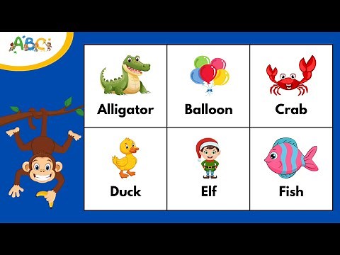 ABC Learning for Toddlers | Learn the Alphabet with Words from A to Z in English