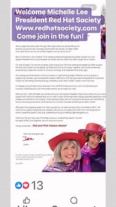 Please join us in welcoming Michelle Lee as President of the Red Hat Society | Marian Arnoult-Jackson, Ambassador Red Hat Society, New Orleans
