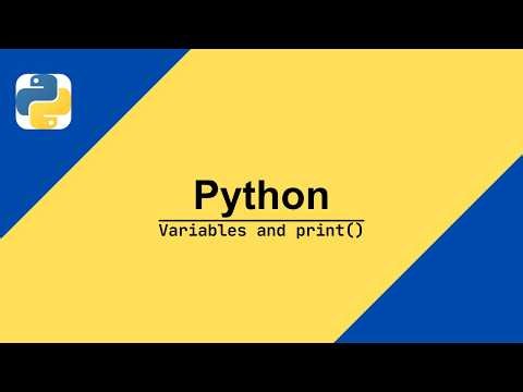 Python: print() and variables