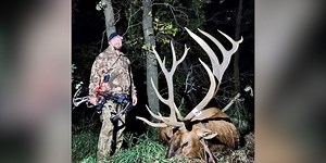 ‘I am in awe’: Hunter harvests giant elk