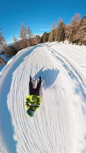fast sledding in the alps #catchthemoment