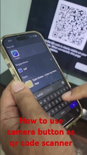How to scan QR code with iphone 16 camera button #iphone16