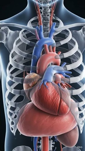 ​How Your Heart & Diaphragm Work Together! 🫀 #Anatomy
