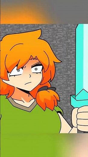 Minecraft anime. What did ALEX and STEVE find in the cave?!