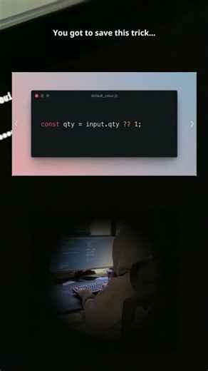Dude resolved the null and undefined values with this tip #devlife #softwareengineer #coding