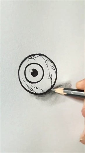 Cómo aprender a dibujar la cuenca de un ojo con marcador👁️ #dibujo #Tinta #tutorial #drawing #draw | D Luna arte