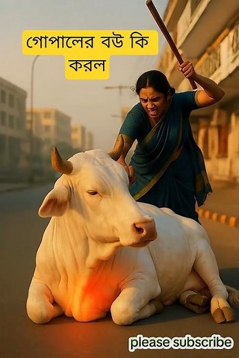 গোপালের লোভী বউ হিরের জন্য গরুকে অপারেশন করে ক্ষত করে দিল 😭 #dimond #hearttouching #cow #gopalbhar
