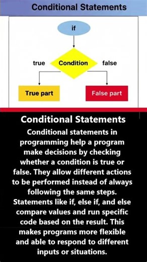What are Conditional Statements? #shortsfeed #shorts