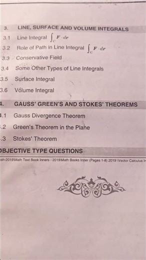 B.Sc Vector Calculus #syllabus #drvinodkumar #csjmu #arnitaeduworld