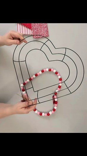 Heart Rag Wreath | We Craft Around
