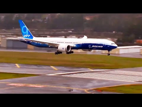 Boeing 777X full landing and press conference