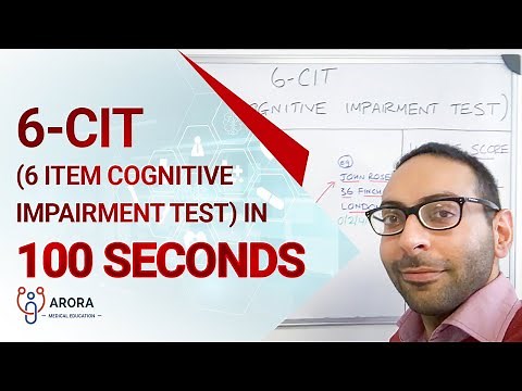 6-CIT (6 Item Cognitive Impairment test) in 100 seconds