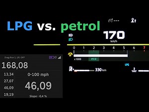 Dacia Duster ECO-G 100 acceleration 0-60 mph 0-100-160 km/h top max speed GPS drag LPG vs. petrol