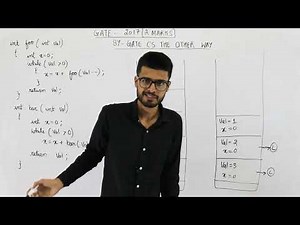 Gate 2017 pyq C Programming | Consider the C functions foo and bar given below:int foo(int val)